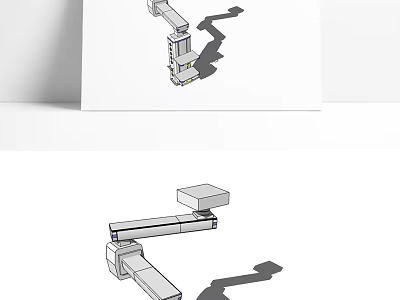 Stable Adjustable Medical Device Arm Support Structure For Healthcare Instruments 3d model