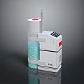 HS Instrument With White Body Transparent Container Blue Grid Display Screen And Probe