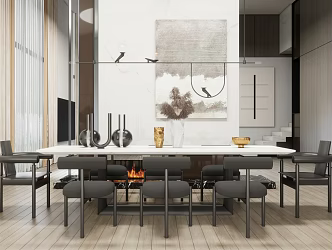 Modern Restaurant 3d model