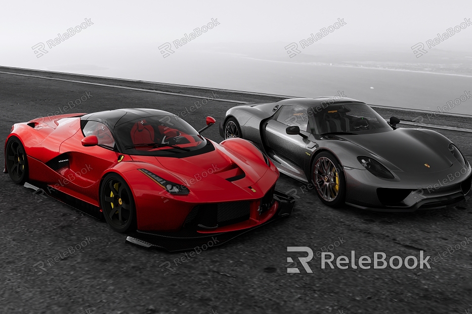 Ferrari LaFerrari Porsche 918 model