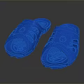 Blue Casual Lightweight Slippers With Ventilated Holes And Comfortable Design