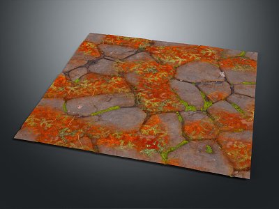 modern stone pavement 3d model