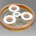 Industrial Equipment High Precision Gear Assembly with Interlocking Cogs for Mechanical Power Transmission