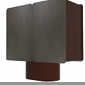 Modern Minimalist Decorative Cabinet With Textured Cream White Double Doors And Elegant Reddish Brown Base
