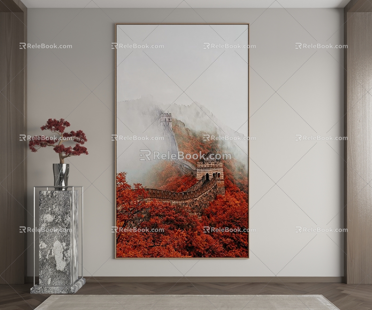 New Chinese Decorative Painting 3d model