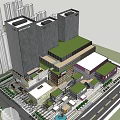 Modern Commercial Building Featuring Shower Sauna Facilities And Green Roof Design