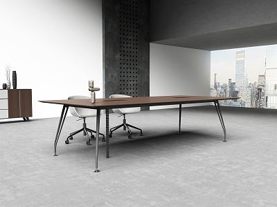 Modern Conference Table and Chair Office Conference Table 3d model