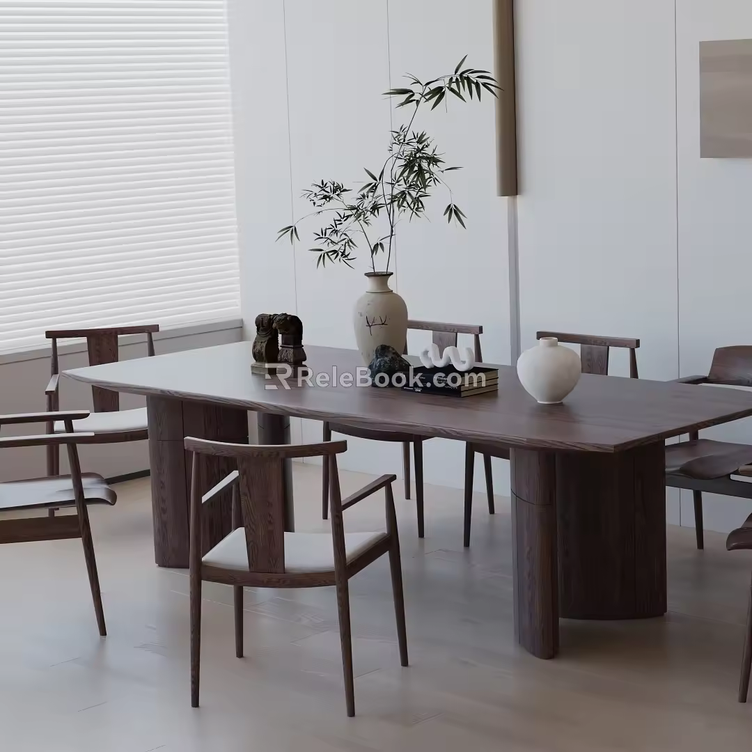 Modern table combination 3d model