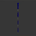 Blue X Shaped Symbols With Numbers Arranged In Rows On Gray Background With Reflection