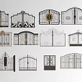 Various Decorative Wrought Iron Gate Designs With Intricate Patterns And Details