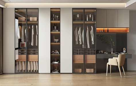 Modern wardrobe 3d model