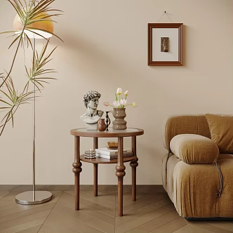 A few pieces of ancient solid wood, a few pieces of corners, a few pieces, a combination of hanging paintings 3d model