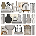 Modern ornaments combination 3d model