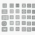 New Chinese-style openwork window 3d model