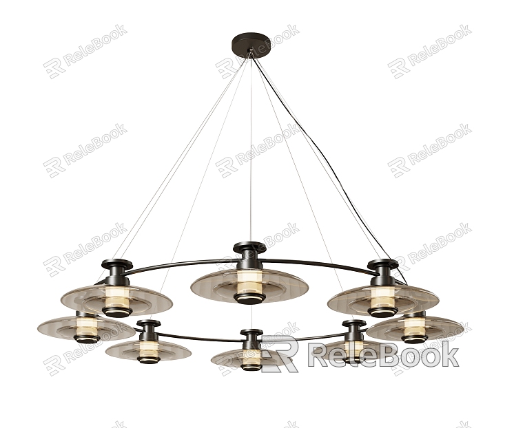 Modern metal chandelier model