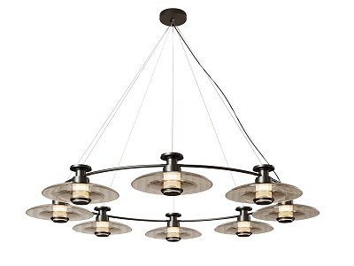 Modern metal chandelier model