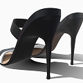 Women's High Heels High Heels Sandals Shoes Travel Shoes Slippers Board Shoes 3d model