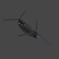 Advanced Black Fighter Jet With Aerodynamic Body And Military Design Features