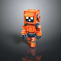 Robot Robot Assistant Small Robot Robot Butler Robot Butler Figure Game Figure 3d model