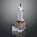 Temple Tower Stone Takatong Tower Pyramid Mayan Pyramid Mayan Stone Tower Totem Tribal Totem 3d model