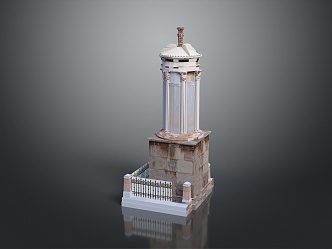 Temple Tower Stone Takatong Tower Pyramid Mayan Pyramid Mayan Stone Tower Totem Tribal Totem 3d model