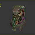 Gas Mask Science Fiction Gas Mask Gas Mask Respirator Breathing Mask Biochemical Mask Science Fiction Mask 3d model
