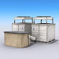 cooling energy storage device cooling device energy storage device new energy storage substation 3d model