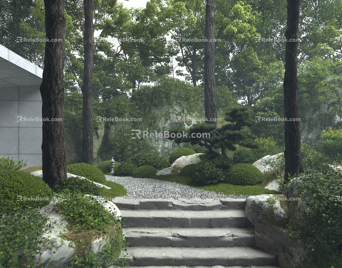 New Chinese Forest Landscape 3d model