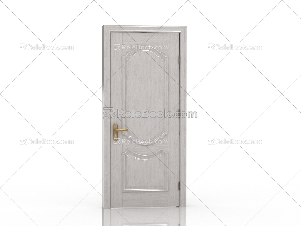 New Chinese Wooden Door 3d model