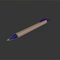 Blue And Beige Ballpoint Pen For Daily Writing And Office Tasks