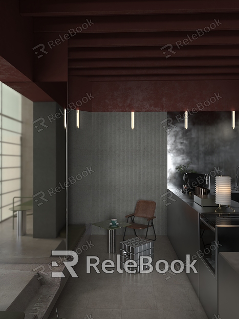 Industrial LOFT Cafe model