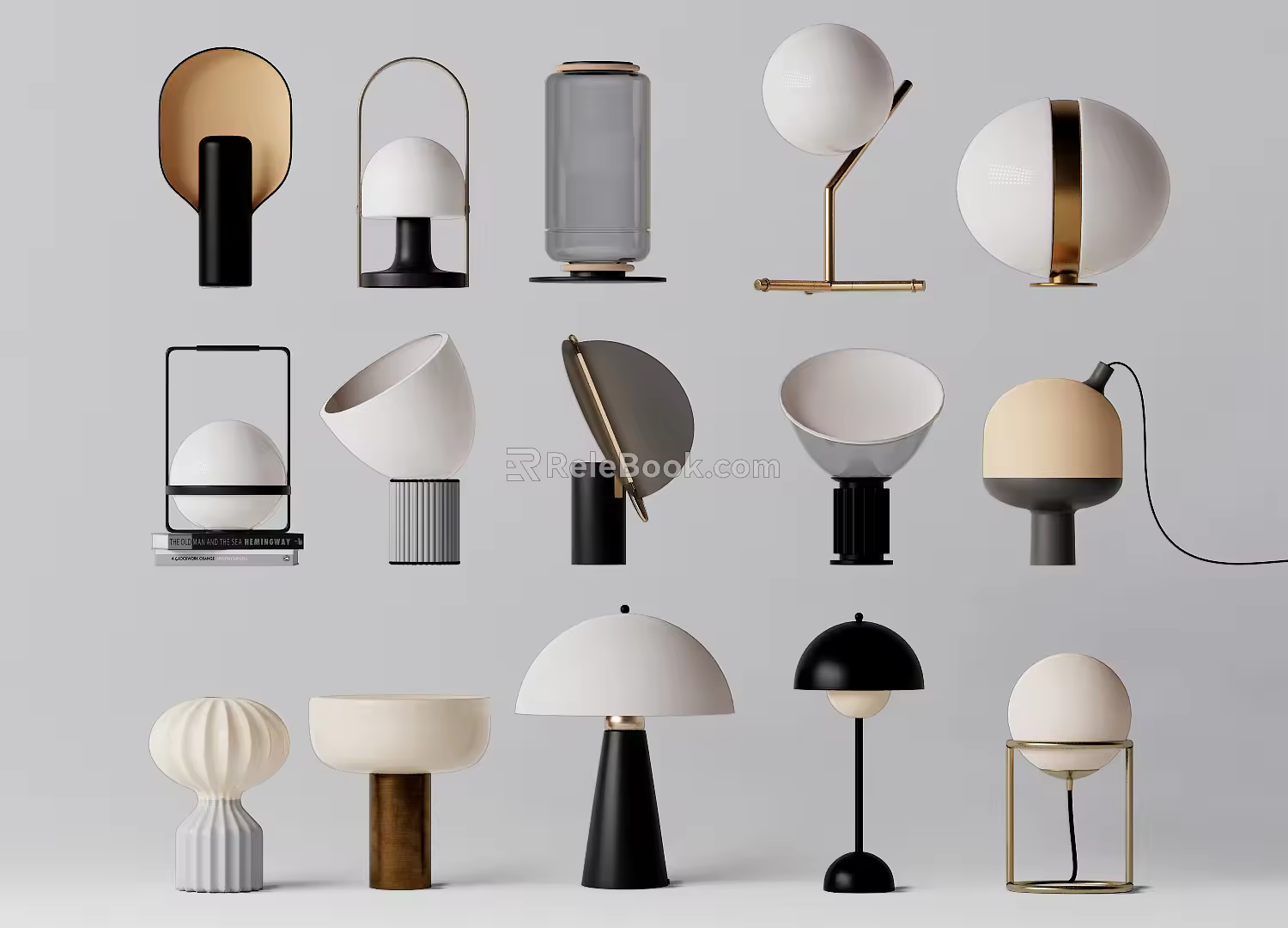 Modern table lamp 3d model