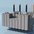 Industrial Power Transformer Equipment Featuring Radiator Fins Bushings And Control Cabinet For Industrial Power Distribution
