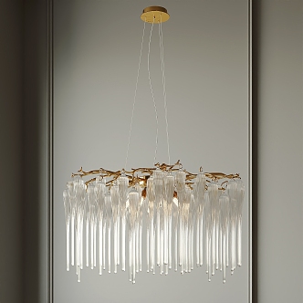 Light Luxury Crystal Chandelier 3d model