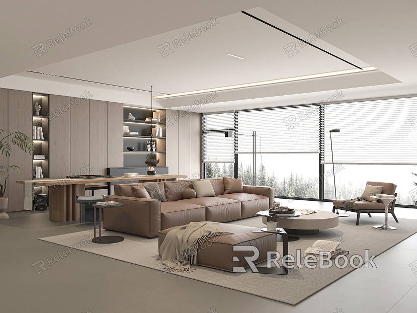 Modern Home Living Room model