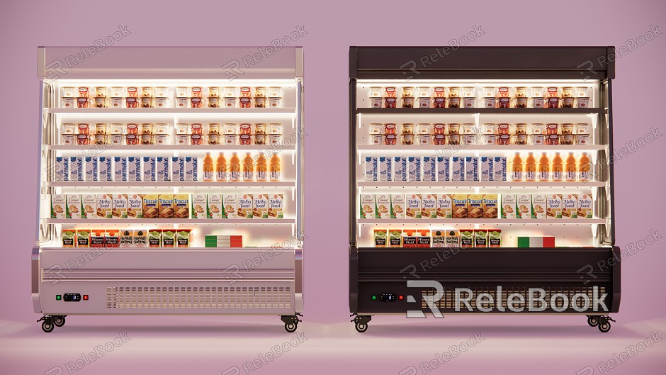 Freezer Air Curtain Cabinet Supermarket Freezer Refrigerator Supermarket Air Curtain Cabinet model