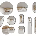 Various Shaped Mirrors With Modern Design For Home Decor And Styles 3d model