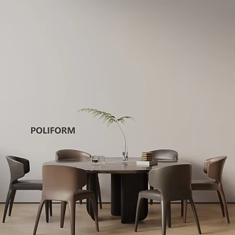 Modern table combination 3d model