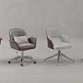 Modern Office Chairs With Swivel Bases And Various Colors In Contemporary Design