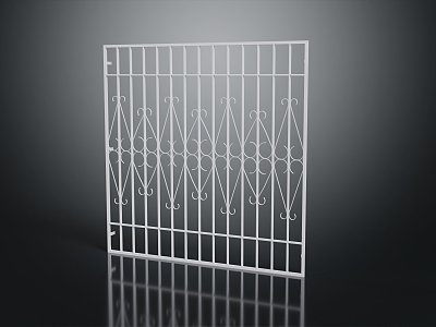 Modern Railing Iron Railing Iron Railing Iron Railing 3d model