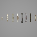 Classical hardware handle 3d model