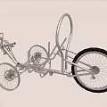 Unique Silver Metal Frame Bicycle With Modern Design And Black Wheels