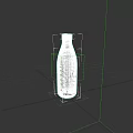 Fresh Milk in White Bottle With Blue Cap And Cow Illustration