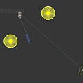 White And Purple Mecha Robot With Gun Standing Over Earth In Space
