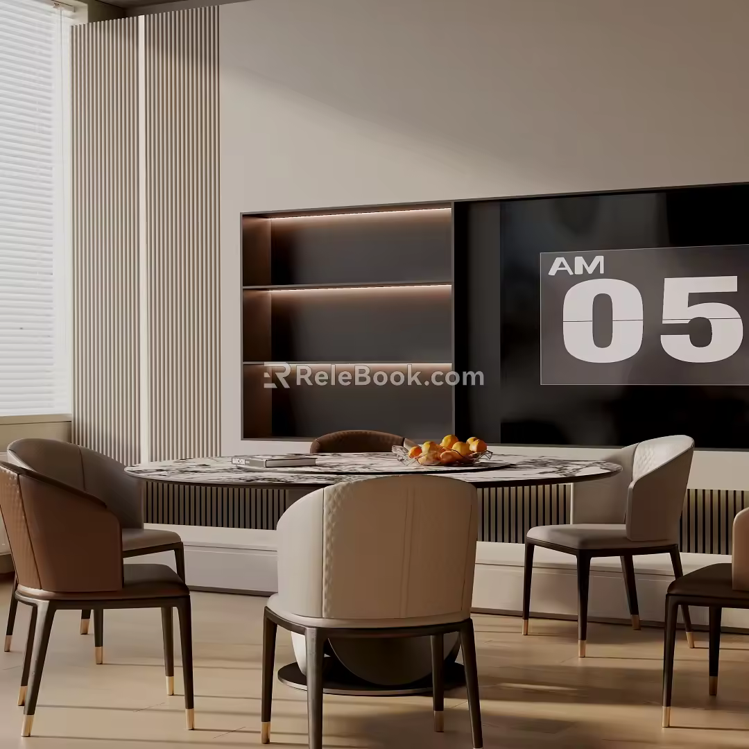 Modern table combination 3d model