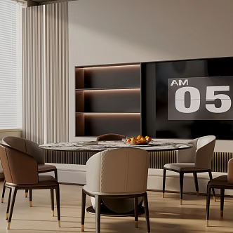 Modern table combination 3d model