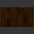 Rustic Green Waste Dumpster With Brown Lid Wheels And Management Label