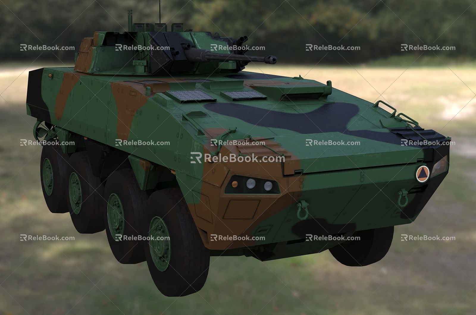 modern Rosomak infantry fighting vehicle armored car military 3d model