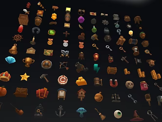 Game props 3d model