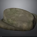 Natural Wooden Stone Decorative Piece With Stacked Structure And Green Moss